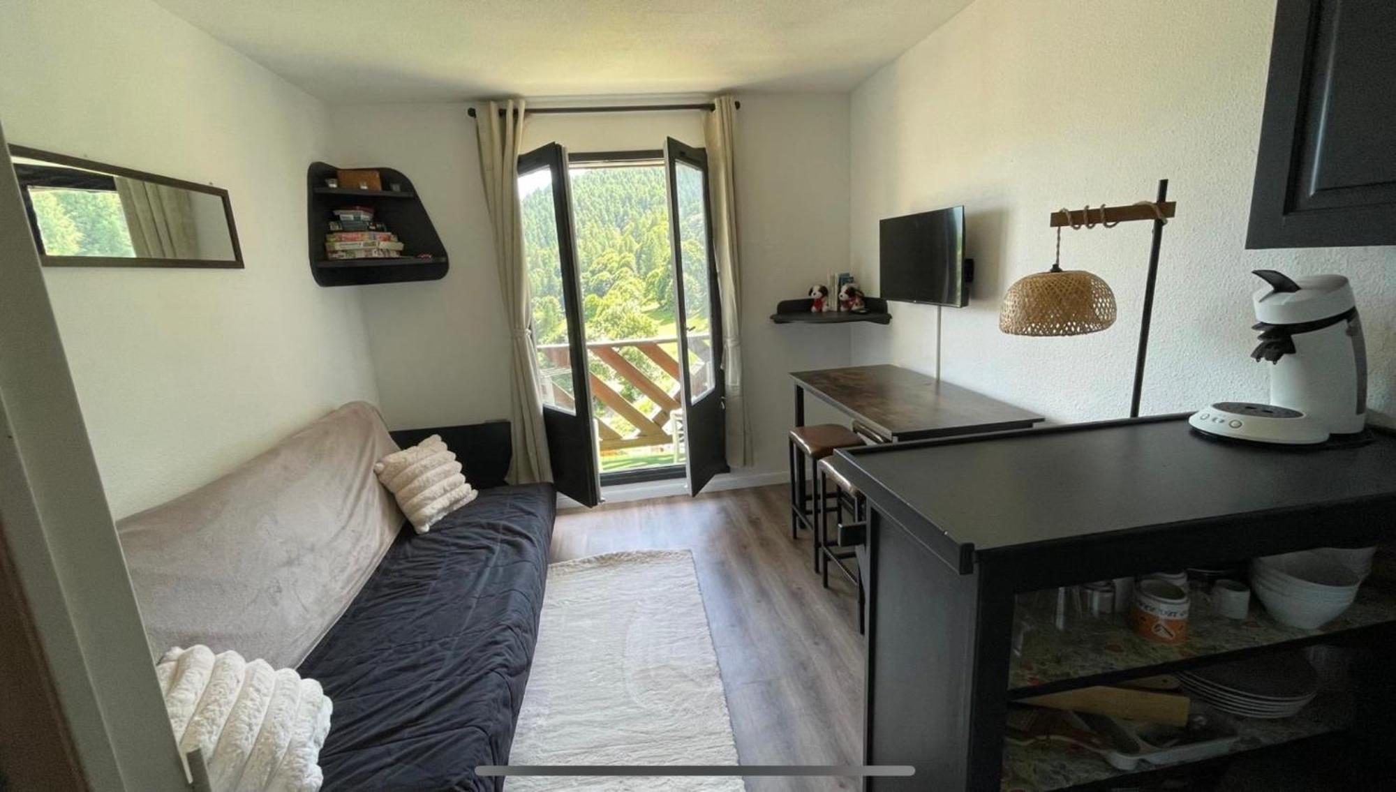 Studio Cosy 4 Couchages Avec Parking Et Balcon, Au Pied Telesiege Et Vente Forfaits A La Foux D'Allos Kültér fotó